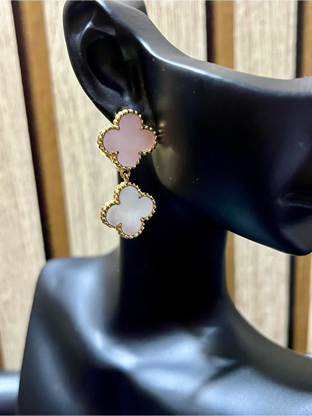 White Clover Drop Earrings